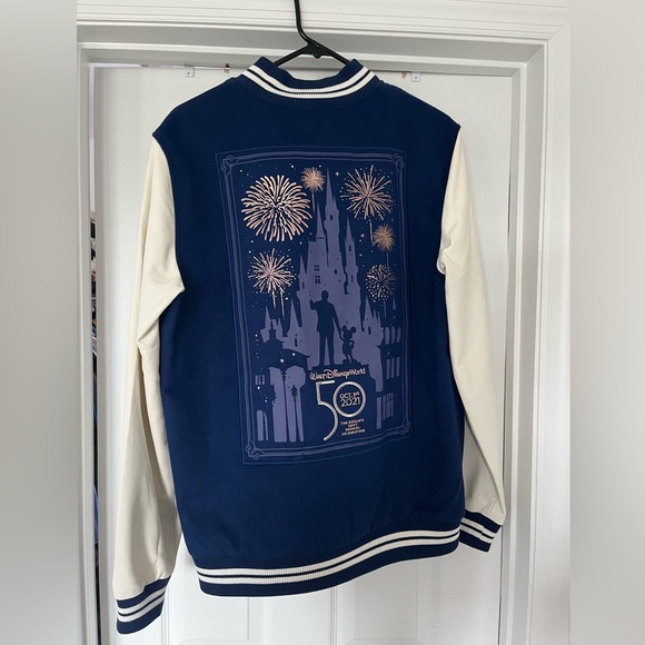 Walt Disney World 50th Anniversary Letterman Jacket (Size Medium) - Picture 2 of 6